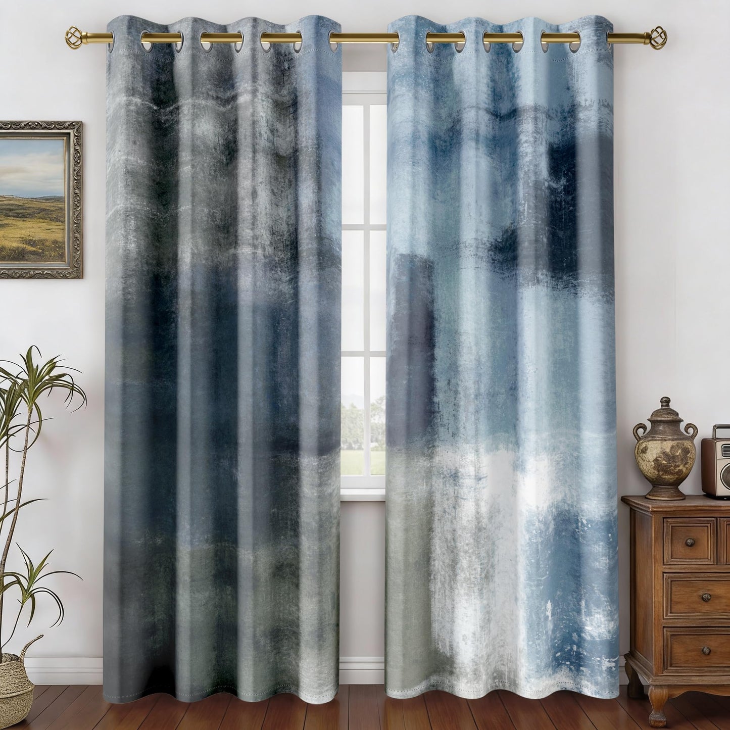 Asuexpect Abstract 50% Blackout Curtains
