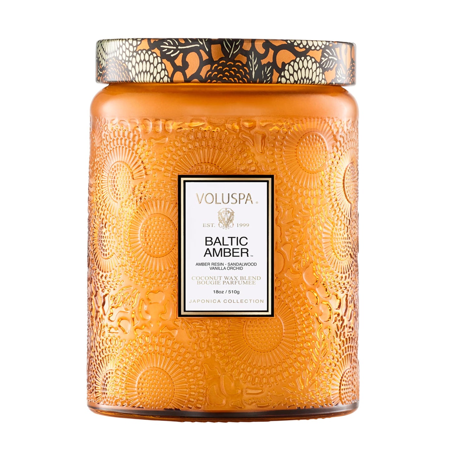 Luxury Scented Candle in Japonica Jar with Coconut Wax and Long Burn Time Vegan Home Decor