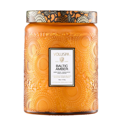 Luxury Scented Candle in Japonica Jar with Coconut Wax and Long Burn Time Vegan Home Decor