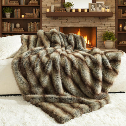 HORIMOTE HOME Faux Fur Blanket
