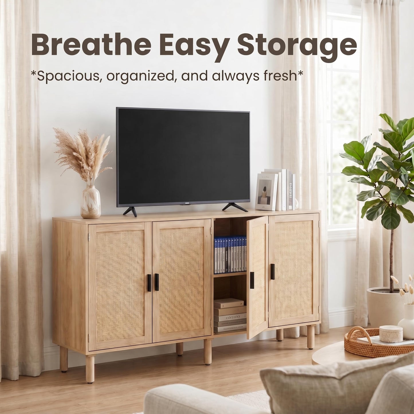 Finnhomy Sideboard Buffet Cabinet hebing