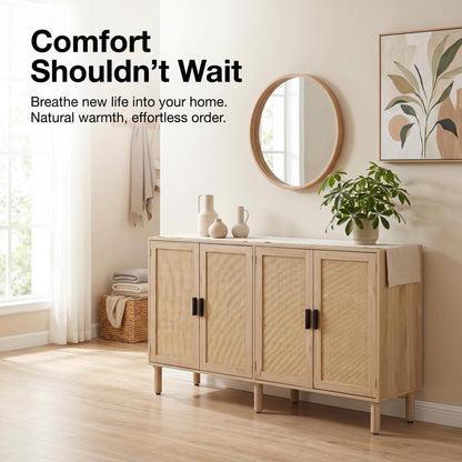 Finnhomy Sideboard Buffet Cabinet hebing