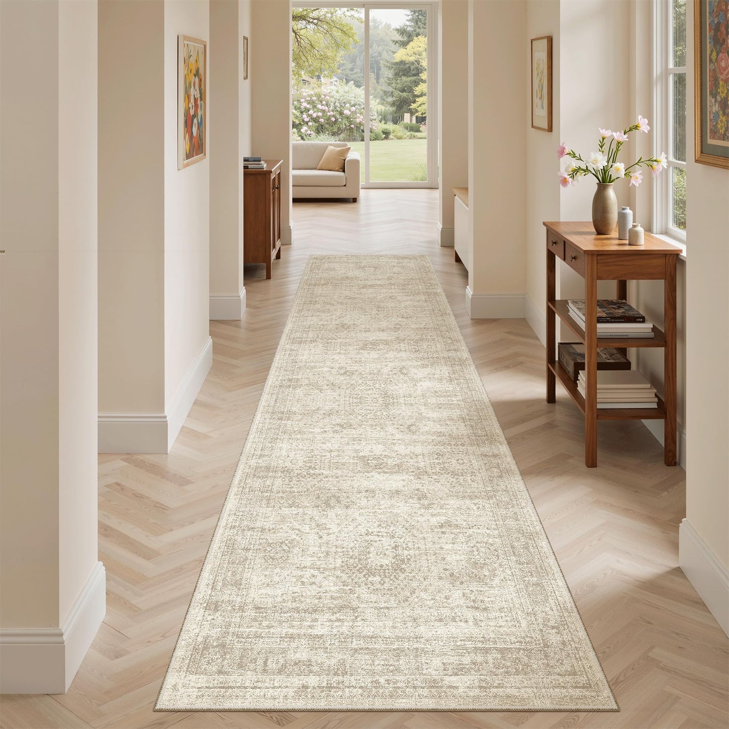 Soalmost Area Rugs for Living Room Dining Room Non-Slip Washable Rug