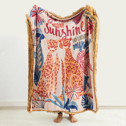HORIMOTE HOME Faux Fur Blanket