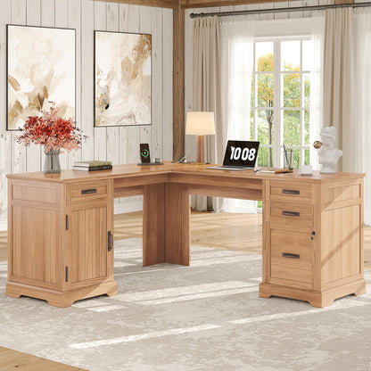 Whalefall 55'' Farmhouse Home Office Desk