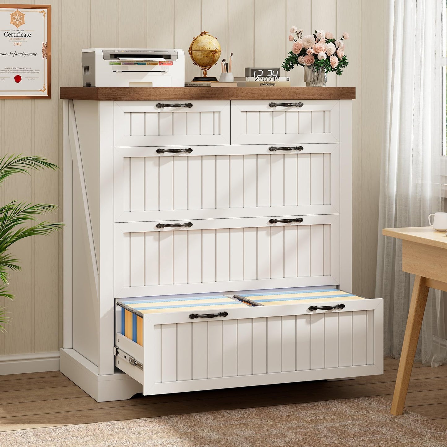 SEDETA Farmhouse Filing Cabinet for Home Office