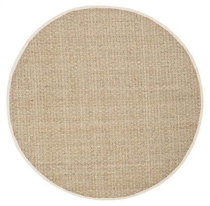 Natural Seagrass Basketweave Area Rug Natural Beige 5x8