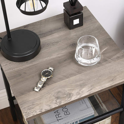 End Table Nightstand for Small Spaces Easy Assembly Home Furniture