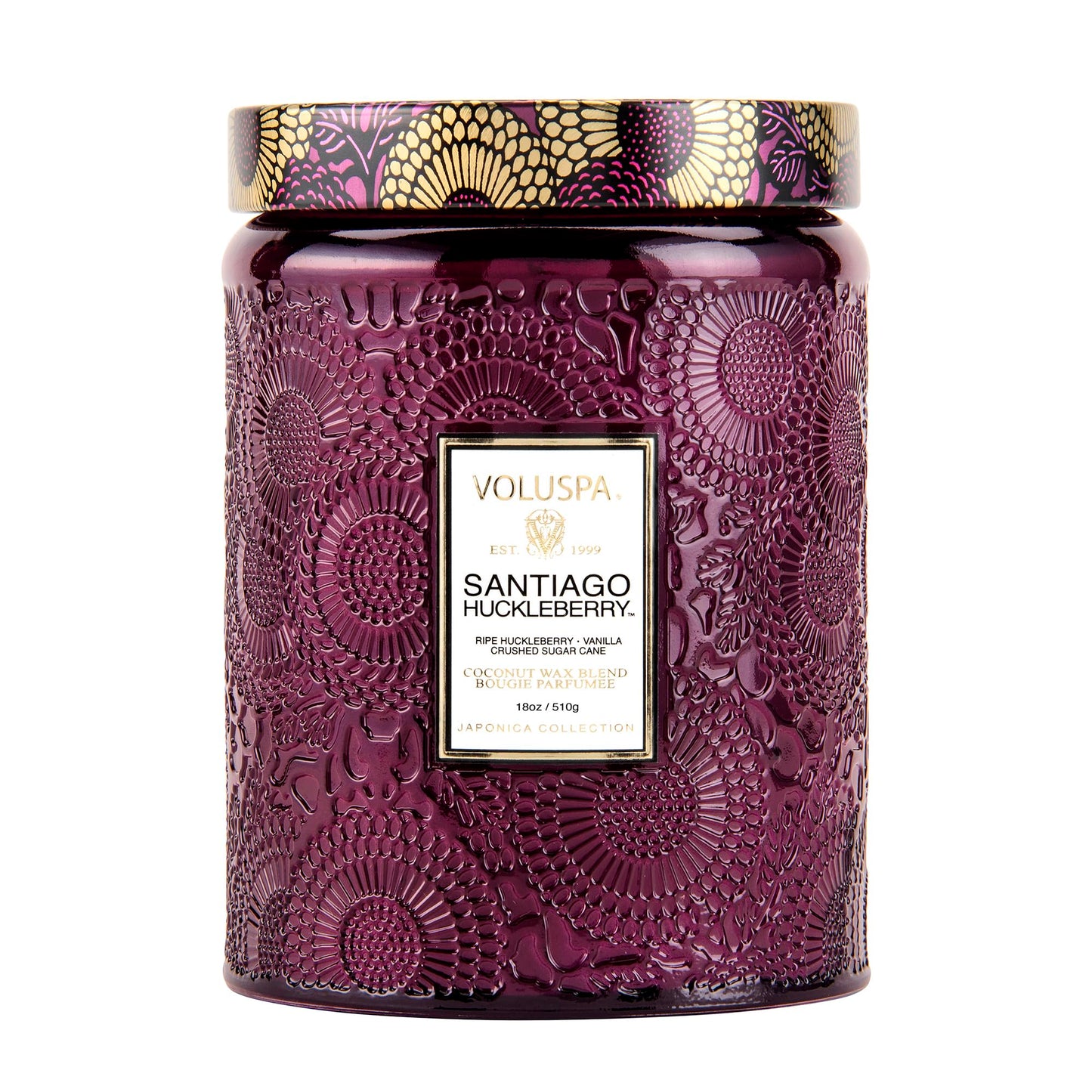 Luxury Scented Candle in Japonica Jar with Coconut Wax and Long Burn Time Vegan Home Decor