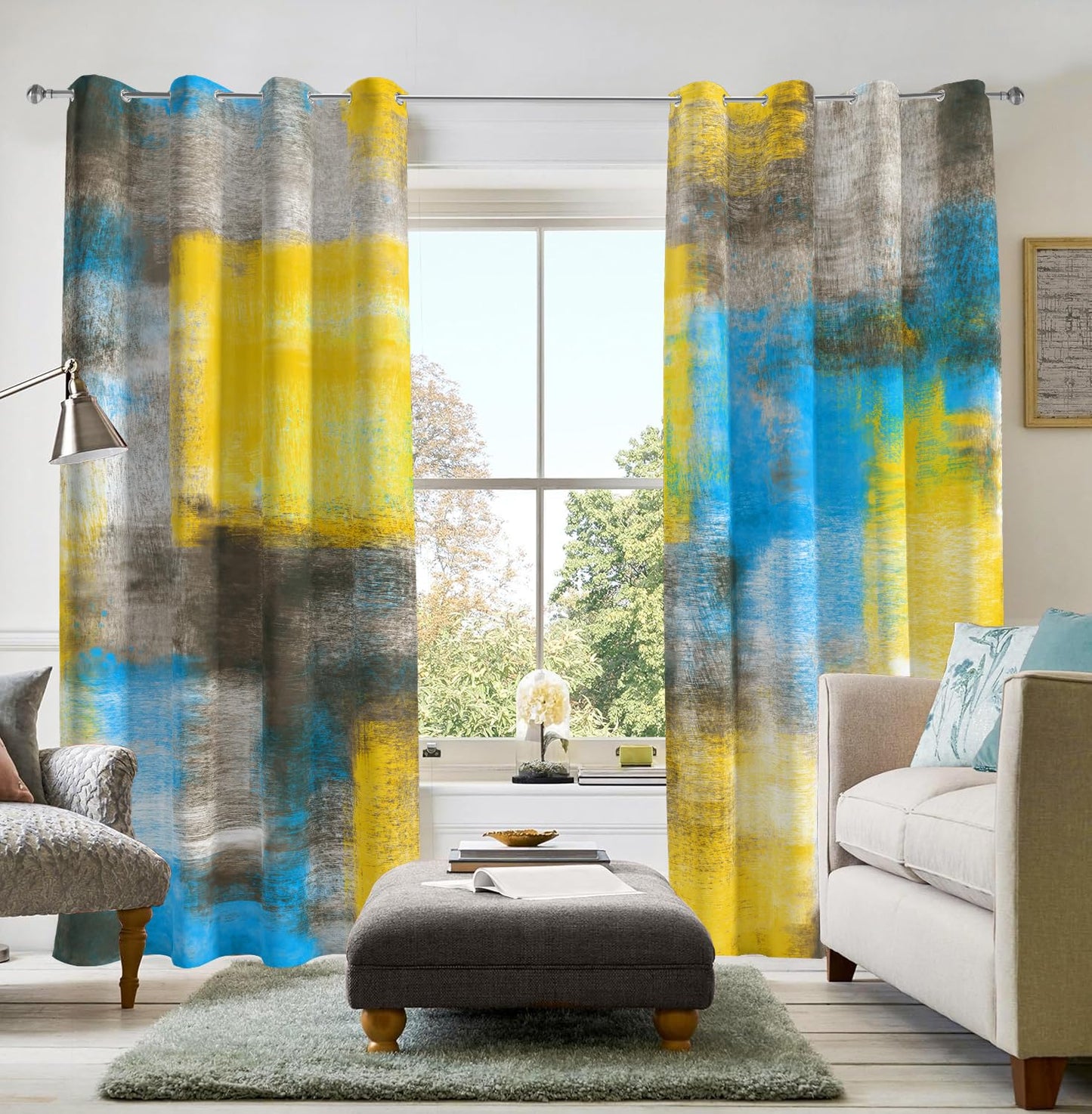 Asuexpect Abstract 50% Blackout Curtains