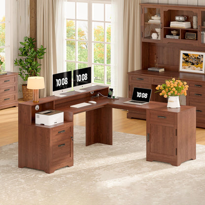 Whalefall 55'' Farmhouse Home Office Desk