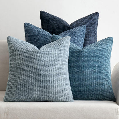 Soft Chenille Throw Pillow Covers Set of 4 Farmhouse Decorative Cushion Covers for Sofa Bedroom Living Room