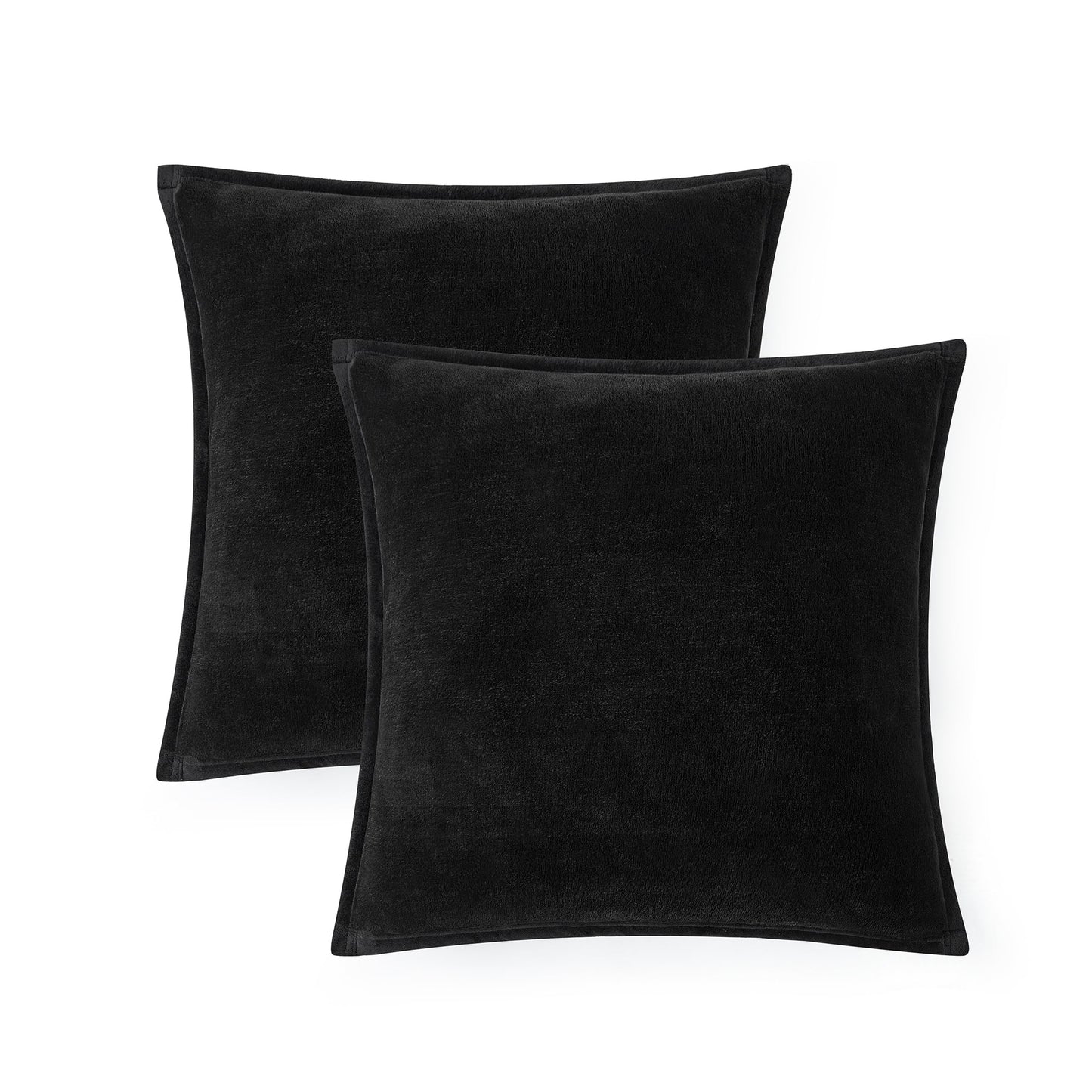 Ultra Soft Plush Decorative Pillow Set 2 Pack 20x20 Cozy Accent Cushions for Sofa Bed Living Room Decor