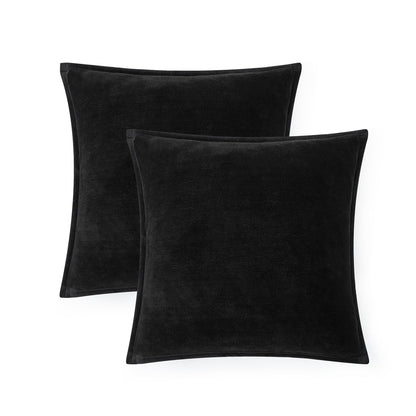 Ultra Soft Plush Decorative Pillow Set 2 Pack 20x20 Cozy Accent Cushions for Sofa Bed Living Room Decor