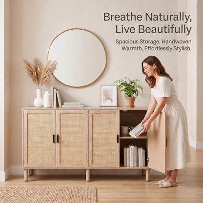 Finnhomy Sideboard Buffet Cabinet hebing