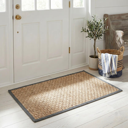 Natural Seagrass Basketweave Area Rug Natural Beige 5x8
