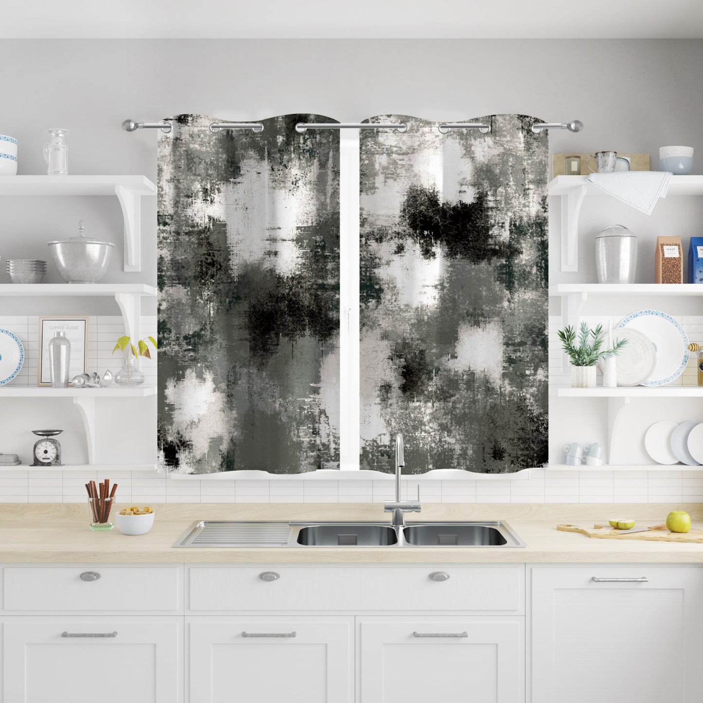 Asuexpect Abstract 50% Blackout Curtains