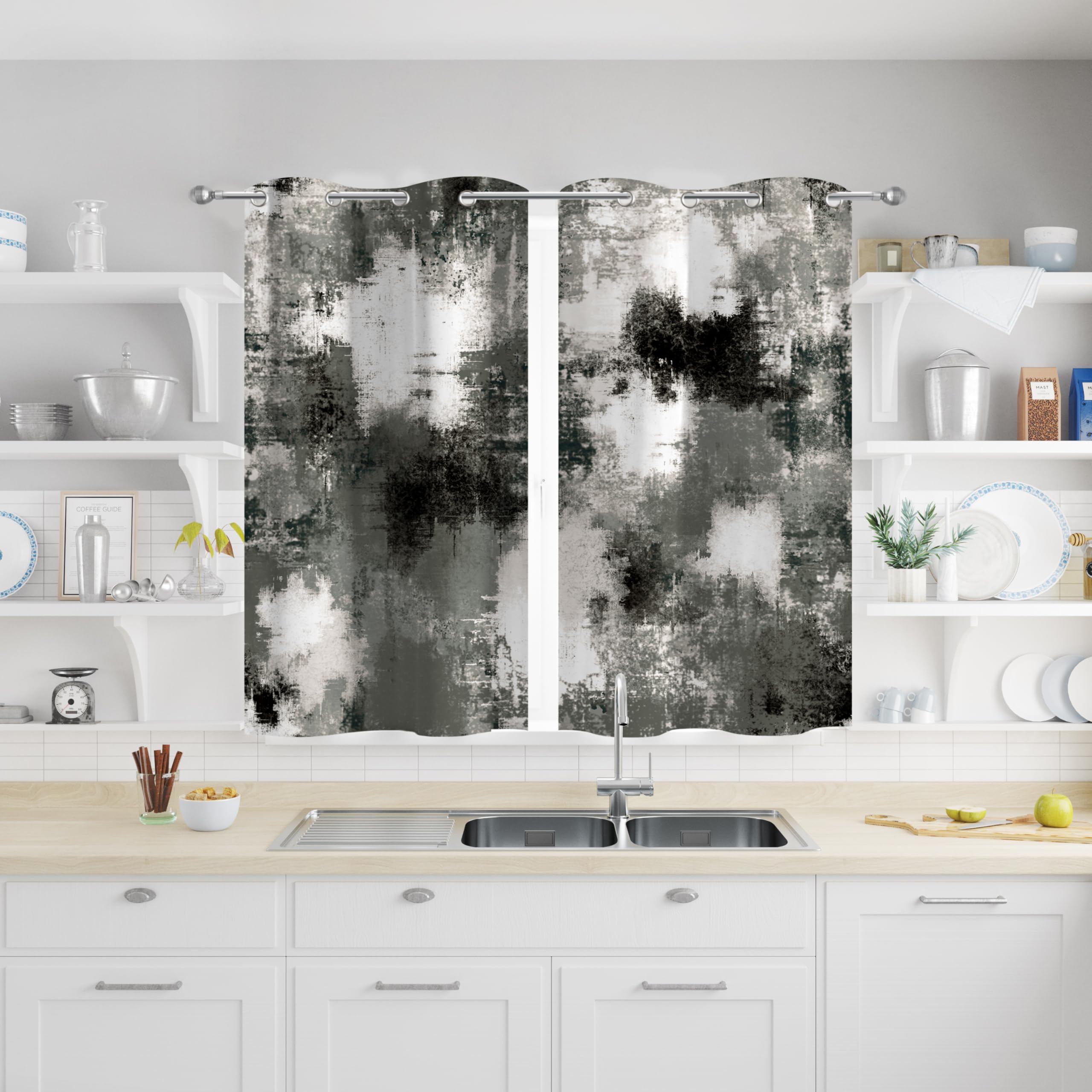 Asuexpect Abstract 50% Blackout Curtains