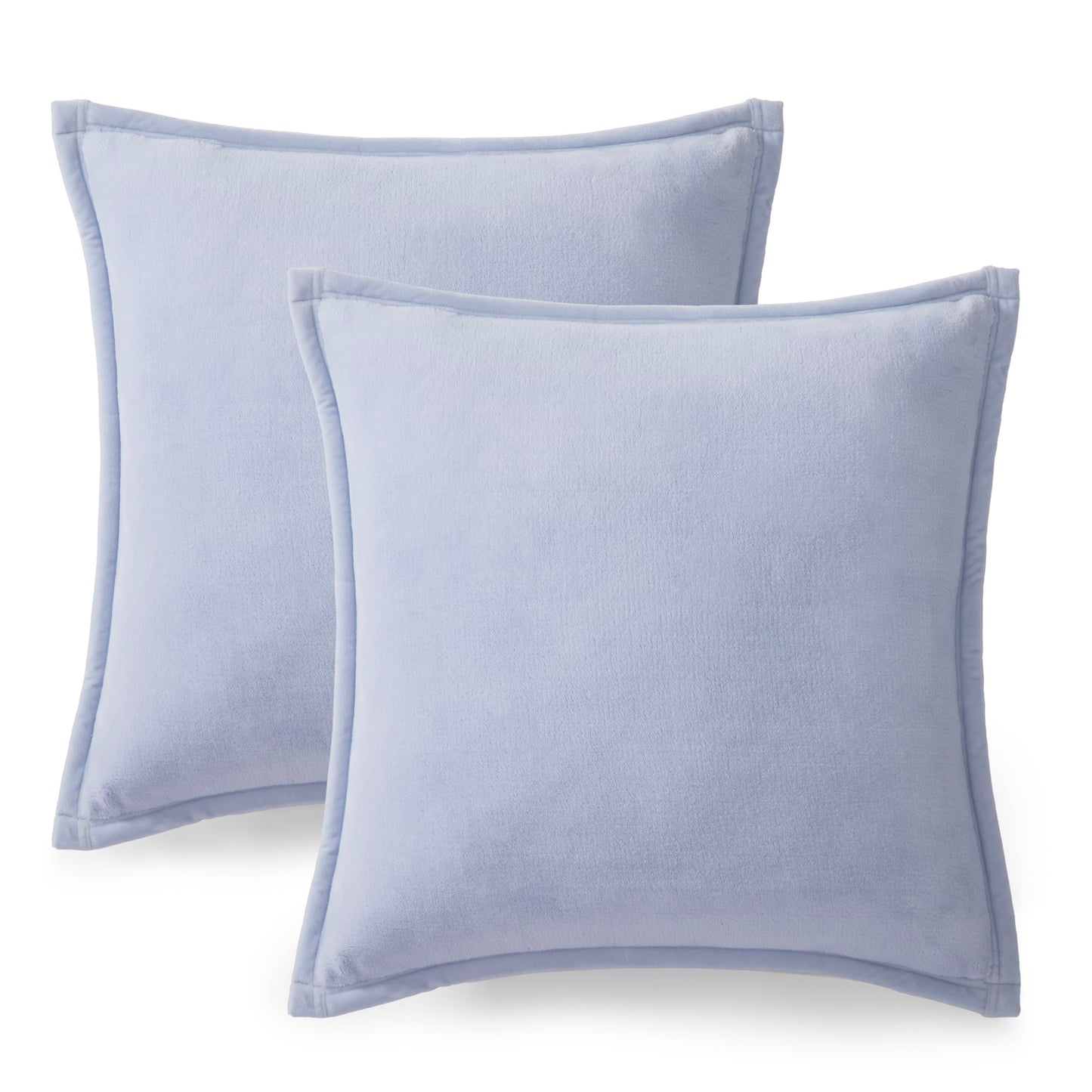 Ultra Soft Plush Decorative Pillow Set 2 Pack 20x20 Cozy Accent Cushions for Sofa Bed Living Room Decor