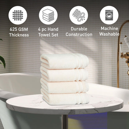 Luxury 100% Cotton Bath Towel Set Quick Dry Soft Absorbent Bathroom Towels Large Hand Washcloth Set