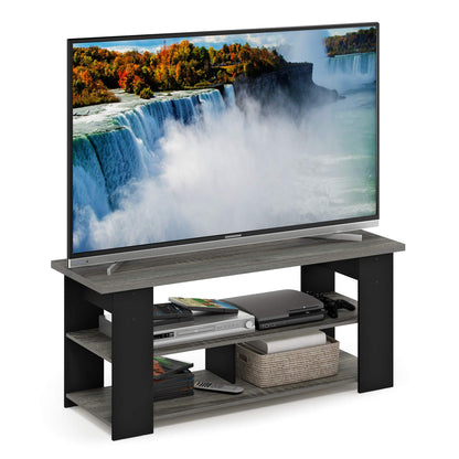 3-Tier Wide Storage Shelf with Open Shelves Engineered Wood Modern Design