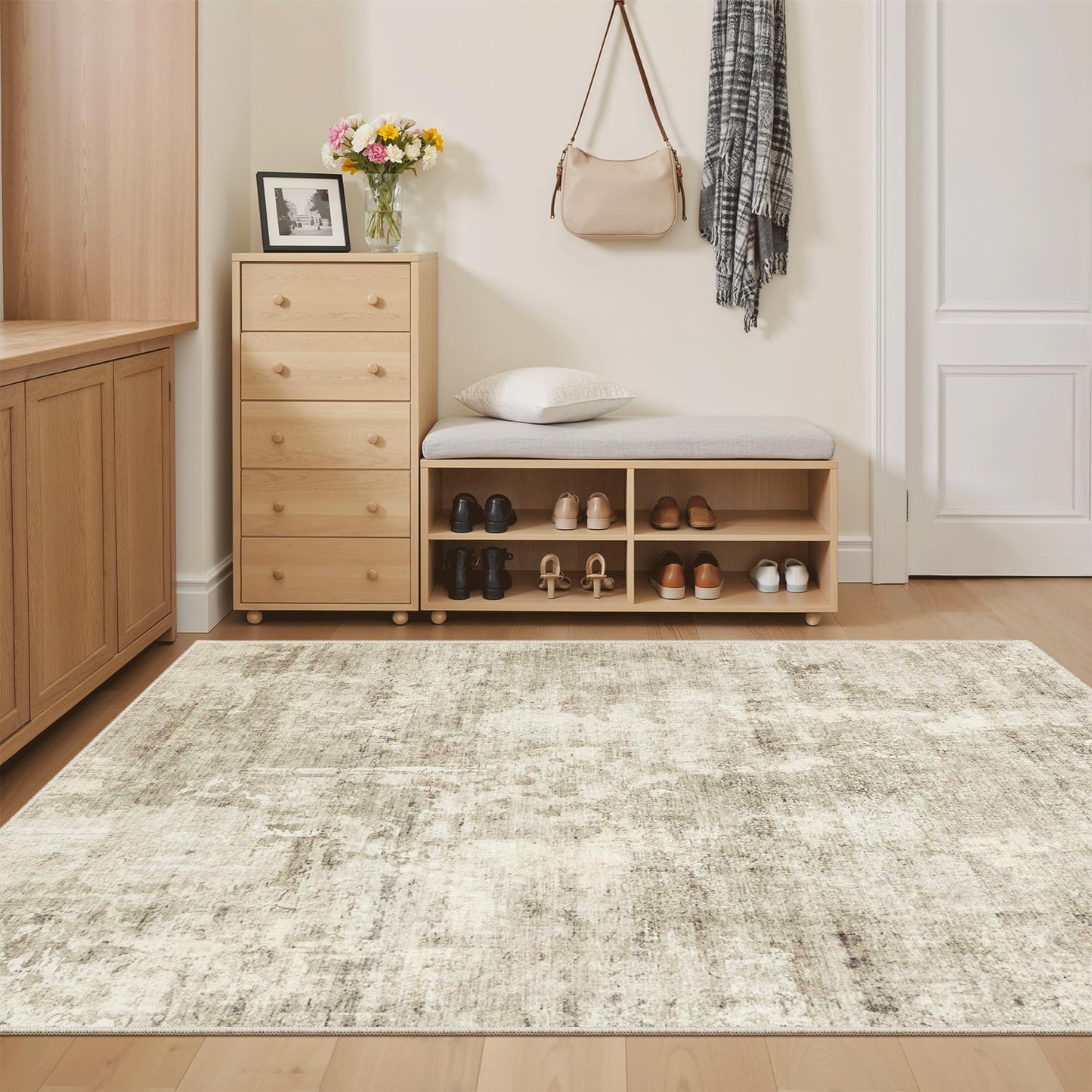 Soalmost Area Rugs for Living Room Dining Room Non-Slip Washable Rug