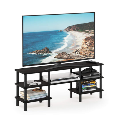 3-Tier Wide Storage Shelf with Open Shelves Engineered Wood Modern Design