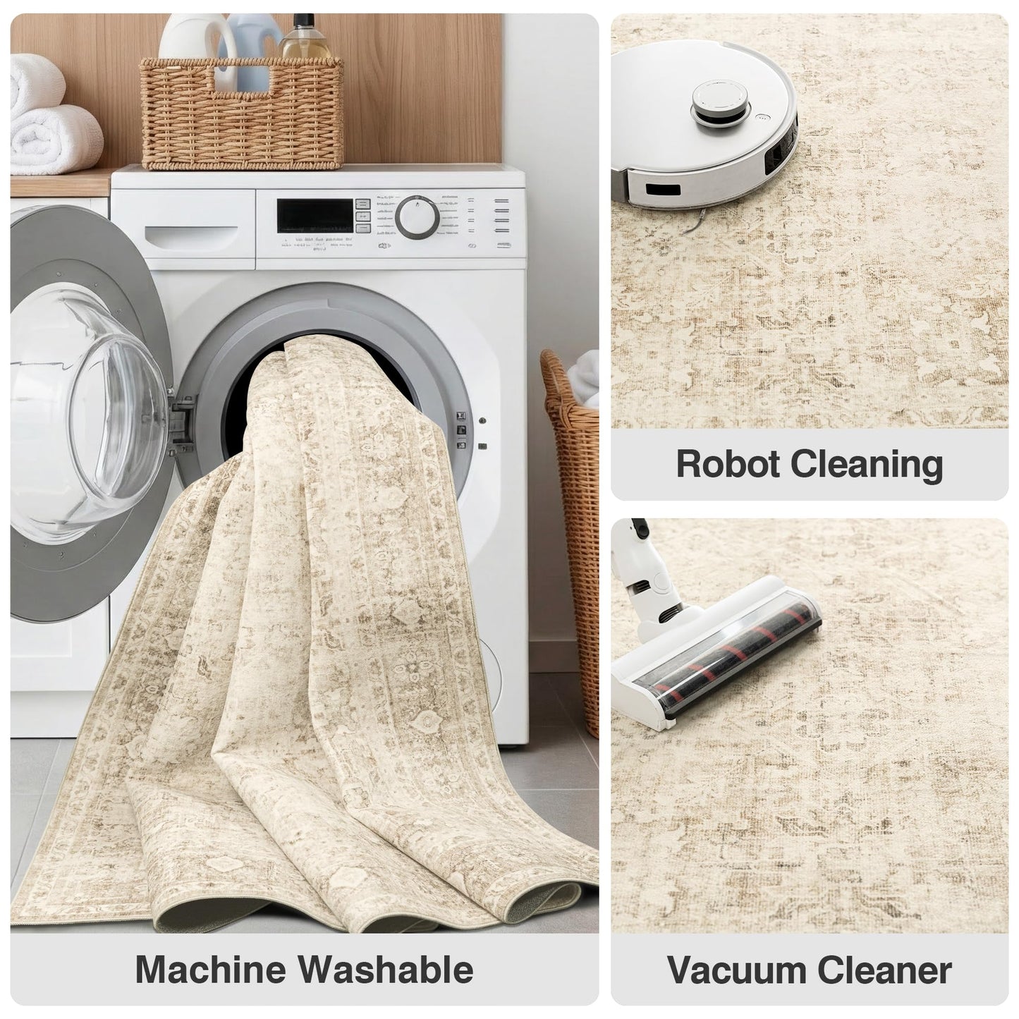 FMFUNCTEX Vintage Distressed Oriental Rug