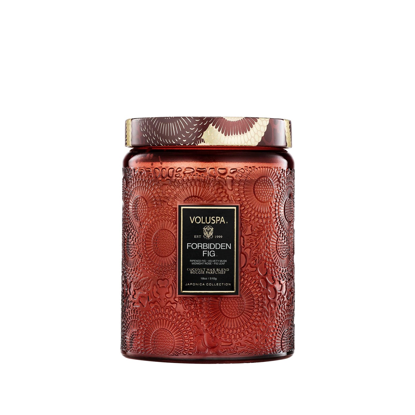 Luxury Scented Candle in Japonica Jar with Coconut Wax and Long Burn Time Vegan Home Decor