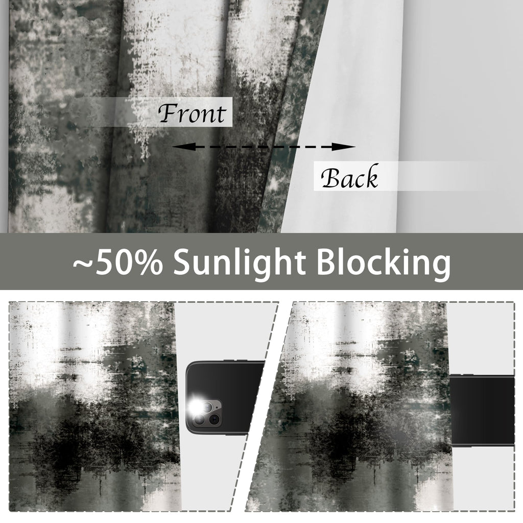 Asuexpect Abstract 50% Blackout Curtains