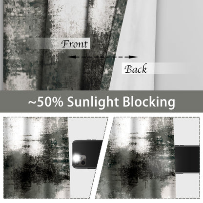 Asuexpect Abstract 50% Blackout Curtains