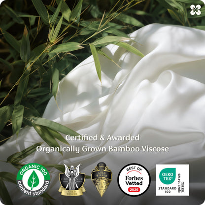 Bamboo Viscose Cooling Bed Sheet Set Deep Pocket Ultra Soft Silky 4 Piece Organic Fabric Sheets