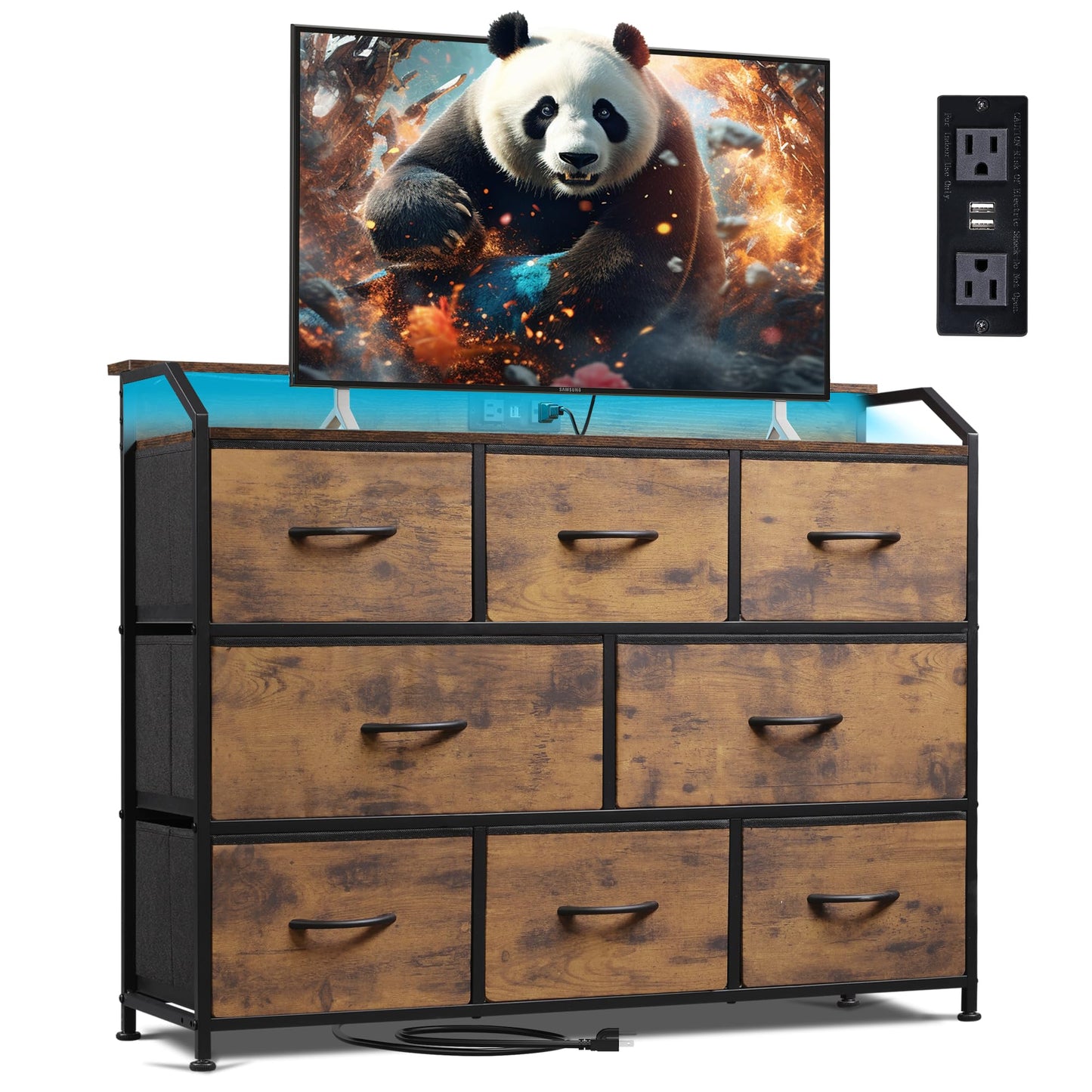 WLIVE Dresser with 8 Drawers