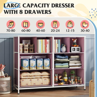 WLIVE Dresser with 8 Drawers