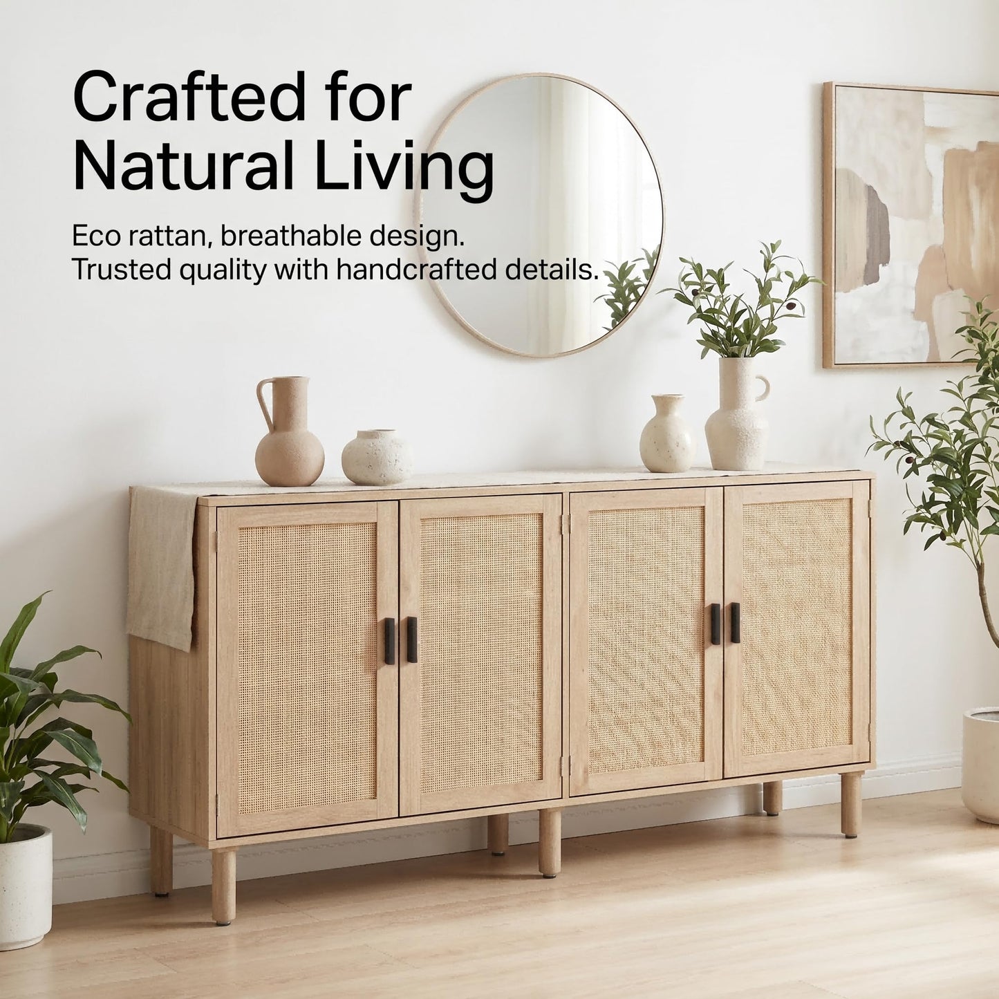 Finnhomy Sideboard Buffet Cabinet hebing