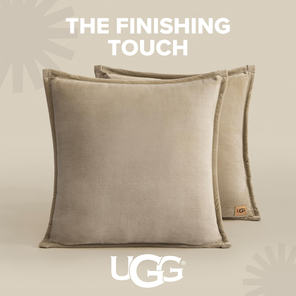 Ultra Soft Plush Decorative Pillow Set 2 Pack 20x20 Cozy Accent Cushions for Sofa Bed Living Room Decor