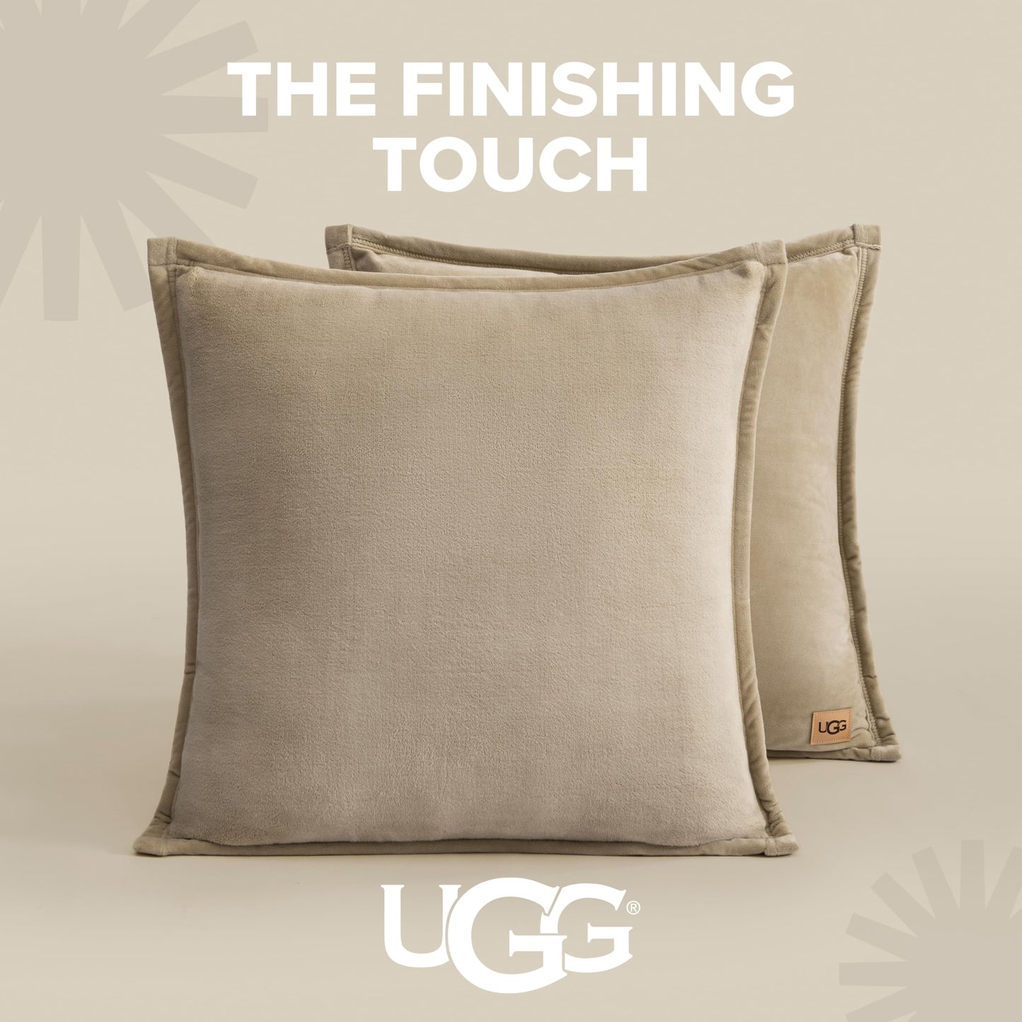 Ultra Soft Plush Decorative Pillow Set 2 Pack 20x20 Cozy Accent Cushions for Sofa Bed Living Room Decor