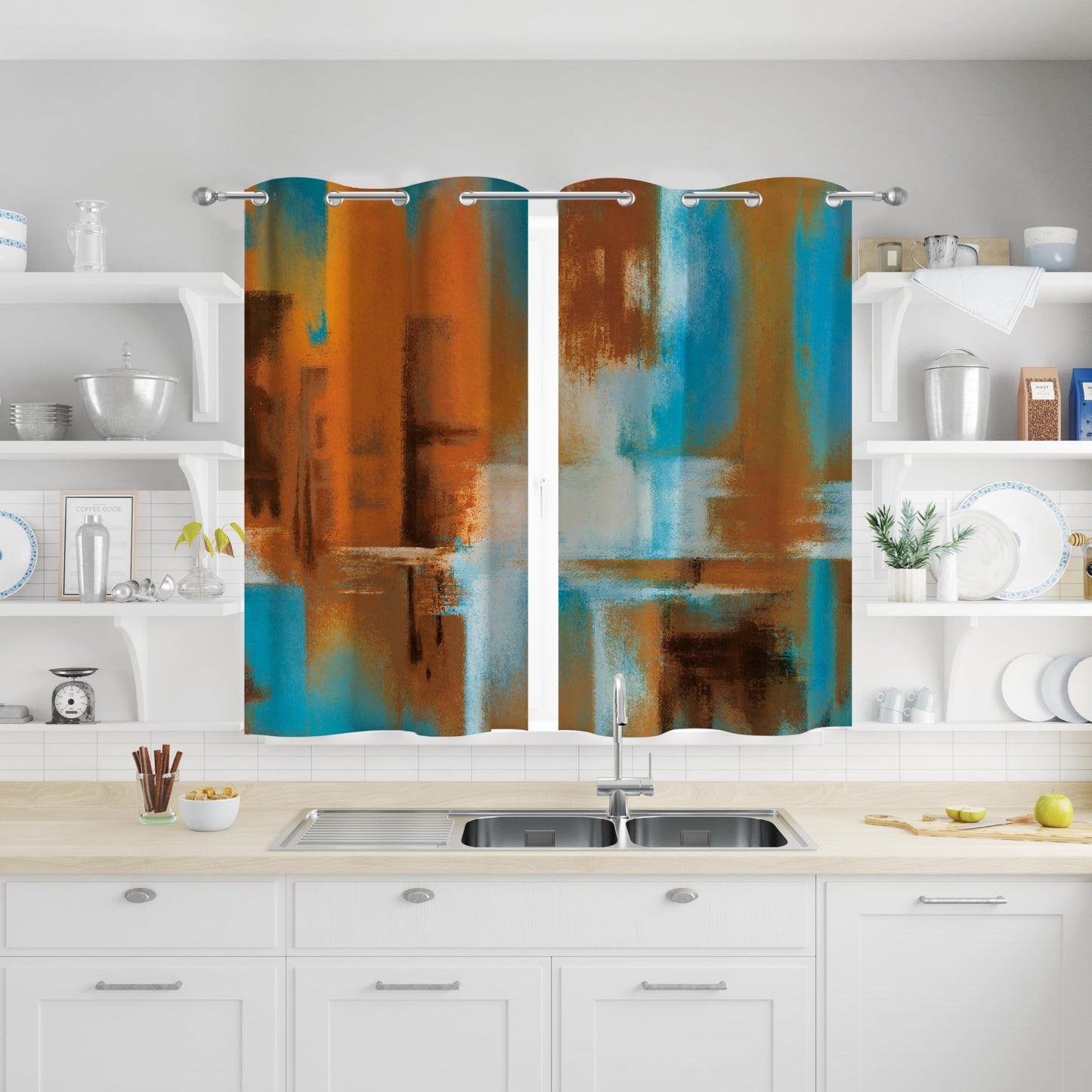 Asuexpect Abstract 50% Blackout Curtains