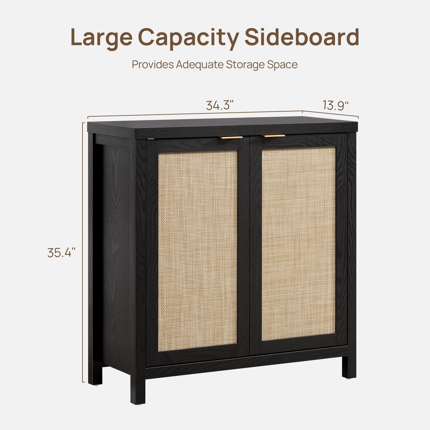 Rattan Sideboard with Storage