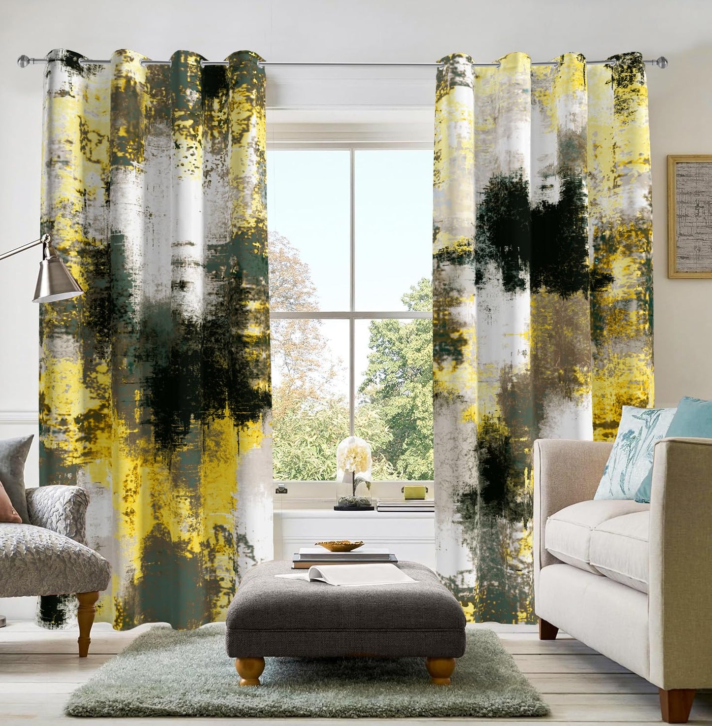 Asuexpect Abstract 50% Blackout Curtains