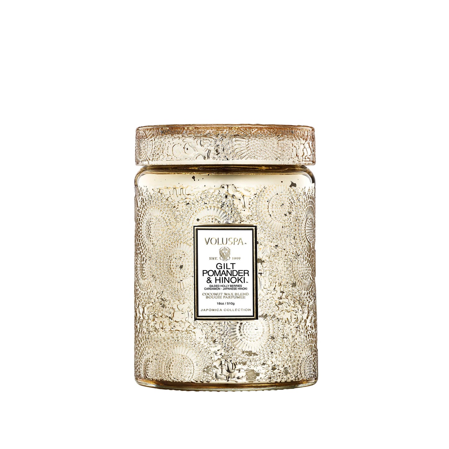 Luxury Scented Candle in Japonica Jar with Coconut Wax and Long Burn Time Vegan Home Decor