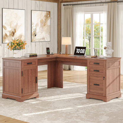Whalefall 55'' Farmhouse Home Office Desk