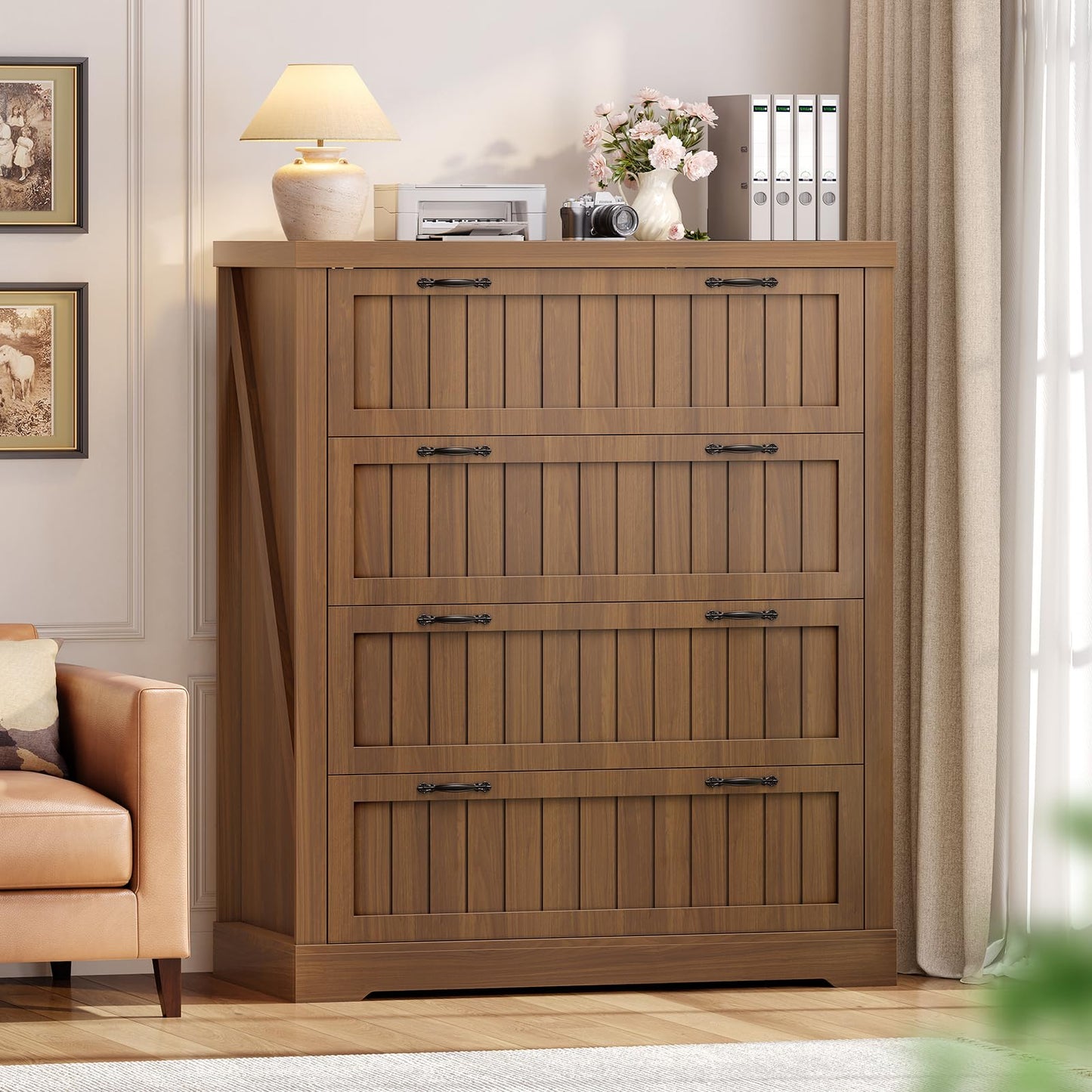 SEDETA Farmhouse Filing Cabinet for Home Office