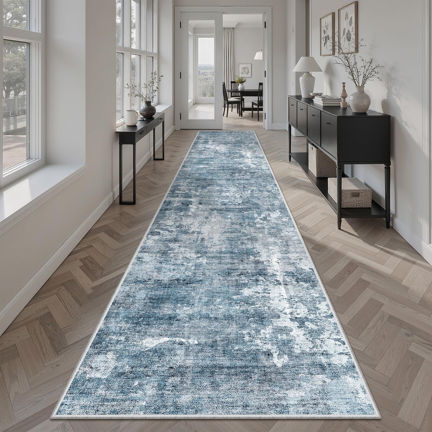 Soalmost Area Rugs for Living Room Dining Room Non-Slip Washable Rug