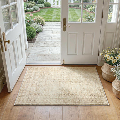 FMFUNCTEX Vintage Distressed Oriental Rug