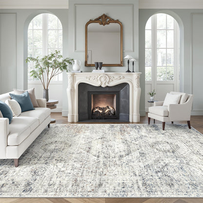 Soalmost Area Rugs for Living Room Dining Room Non-Slip Washable Rug
