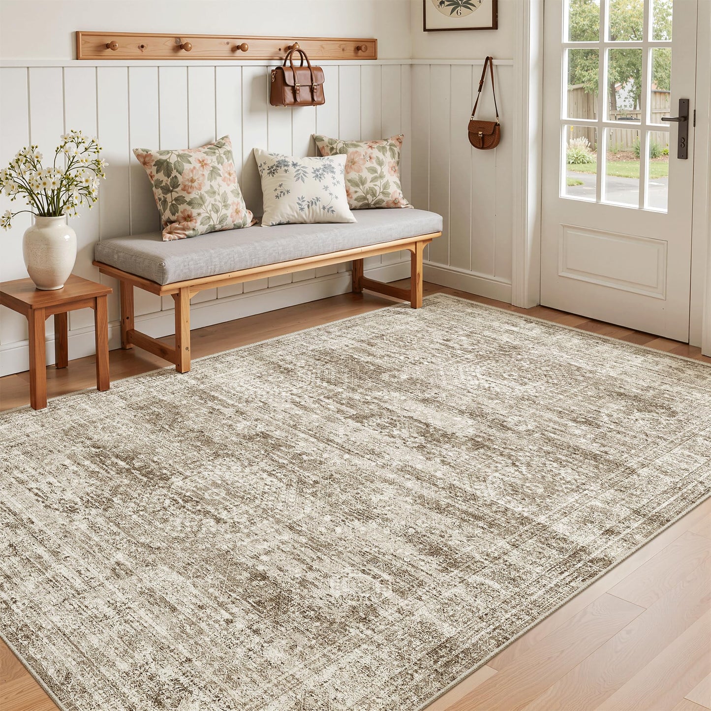 Soalmost Area Rugs for Living Room Dining Room Non-Slip Washable Rug