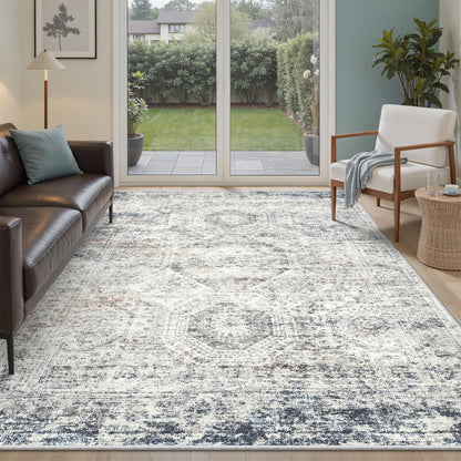Soalmost Area Rugs for Living Room Dining Room Non-Slip Washable Rug