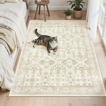 Soalmost Area Rugs for Living Room Dining Room Non-Slip Washable Rug