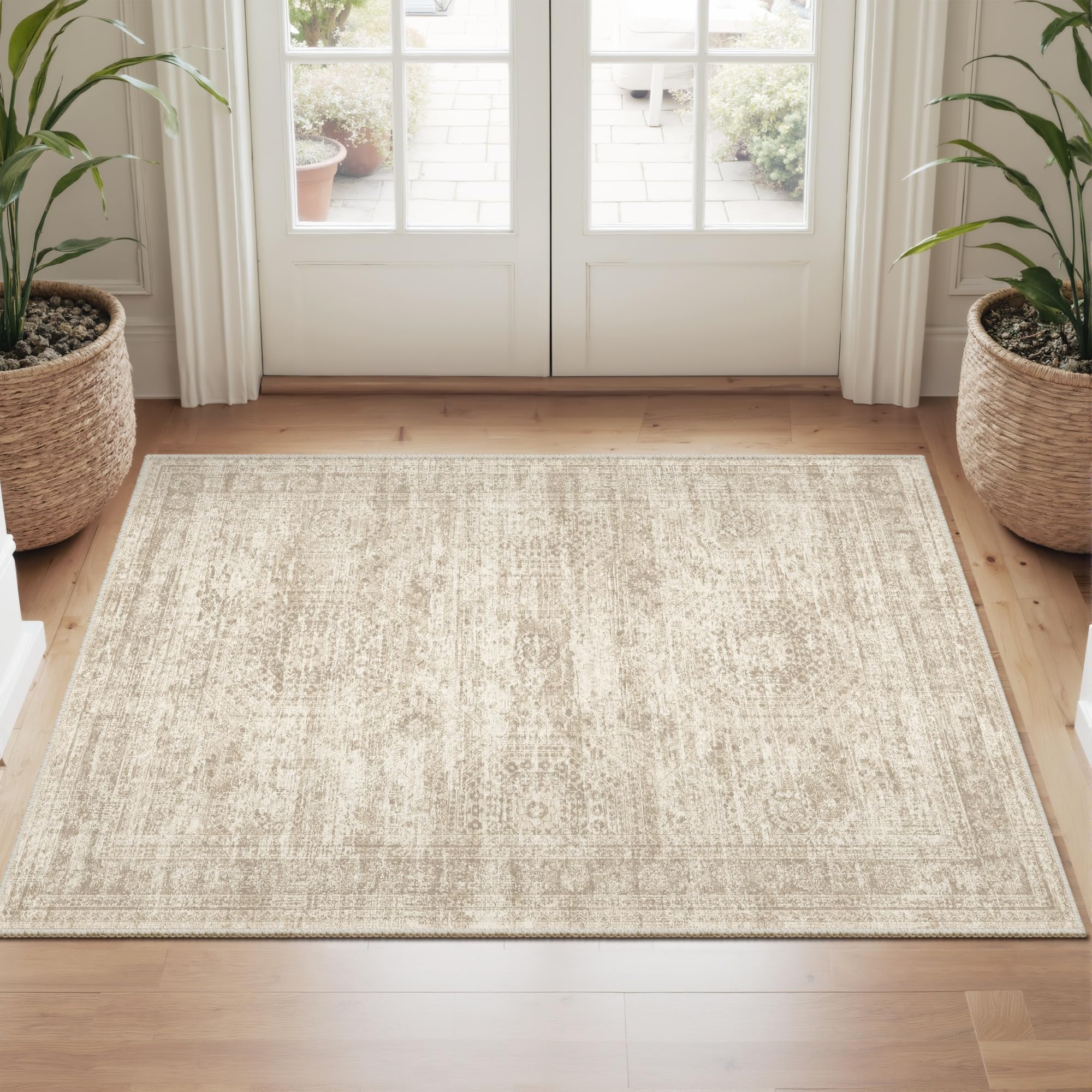 Soalmost Area Rugs for Living Room Dining Room Non-Slip Washable Rug